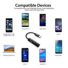 Load image into Gallery viewer, USB C to 3.5mm Headphone Charger 2 in 1 Adapter